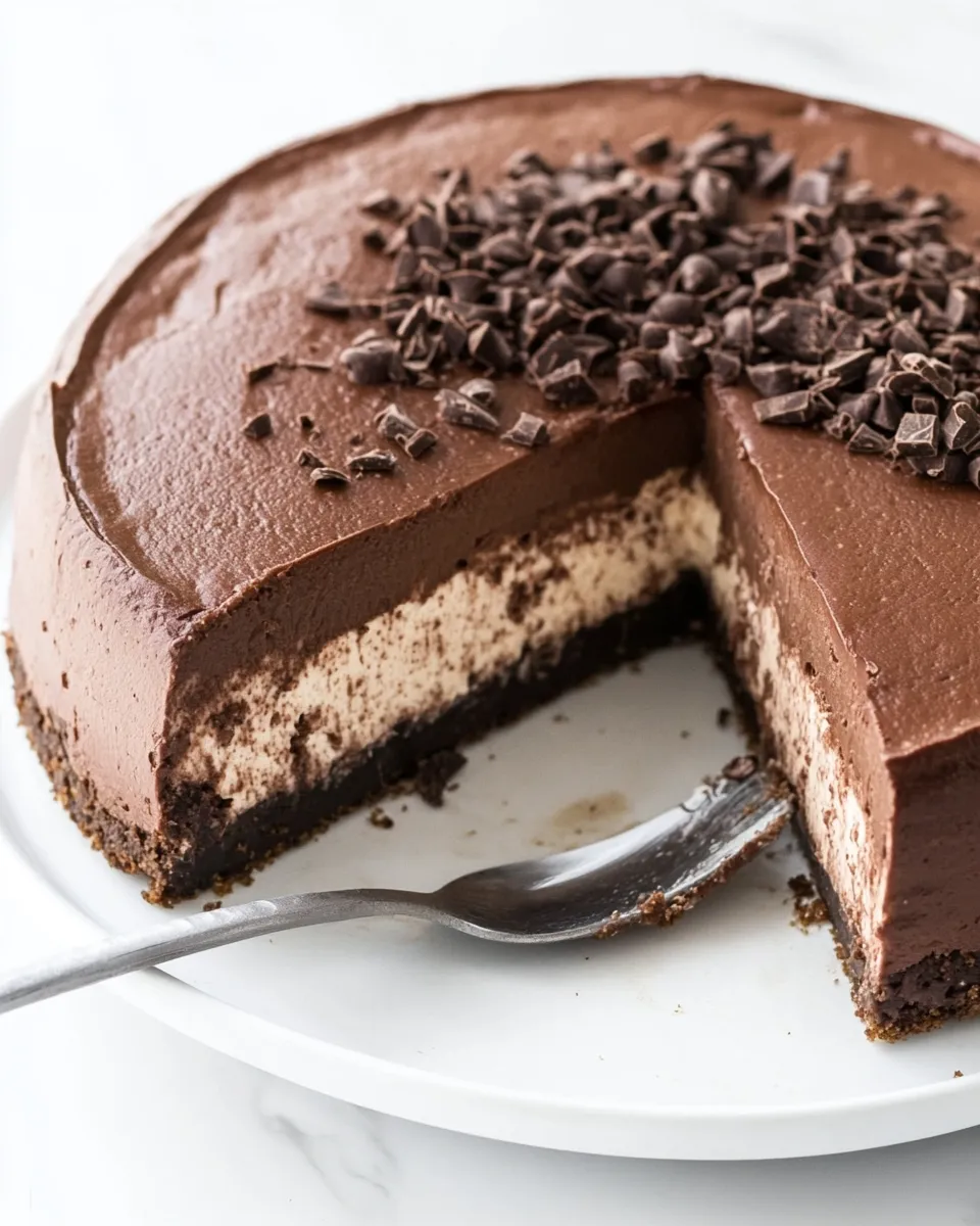 Delicious Keto Chocolate Cheesecake shot