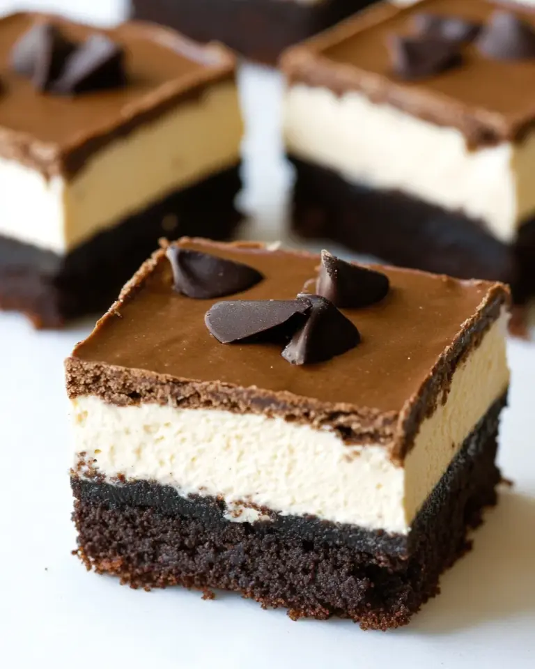 Homemade Keto Cream Cheese Brownie Bars photo