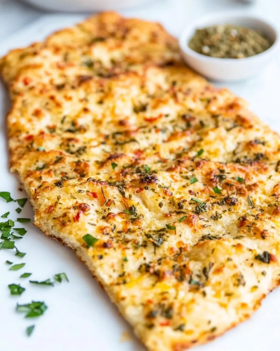 Easy Keto Flatbread- 3 Ingredients only! image