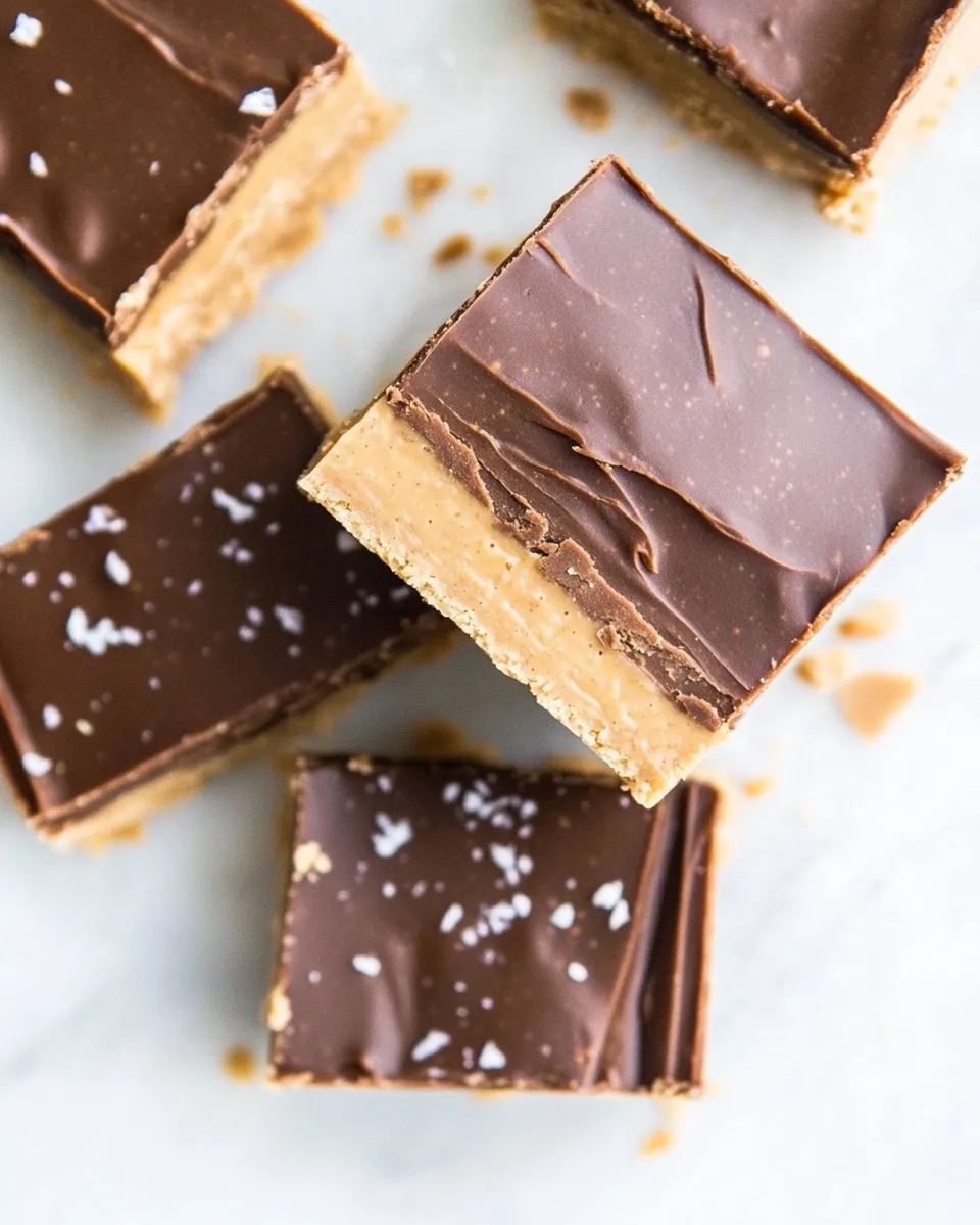 Easy Keto No-Bake Peanut Butter Bars photo