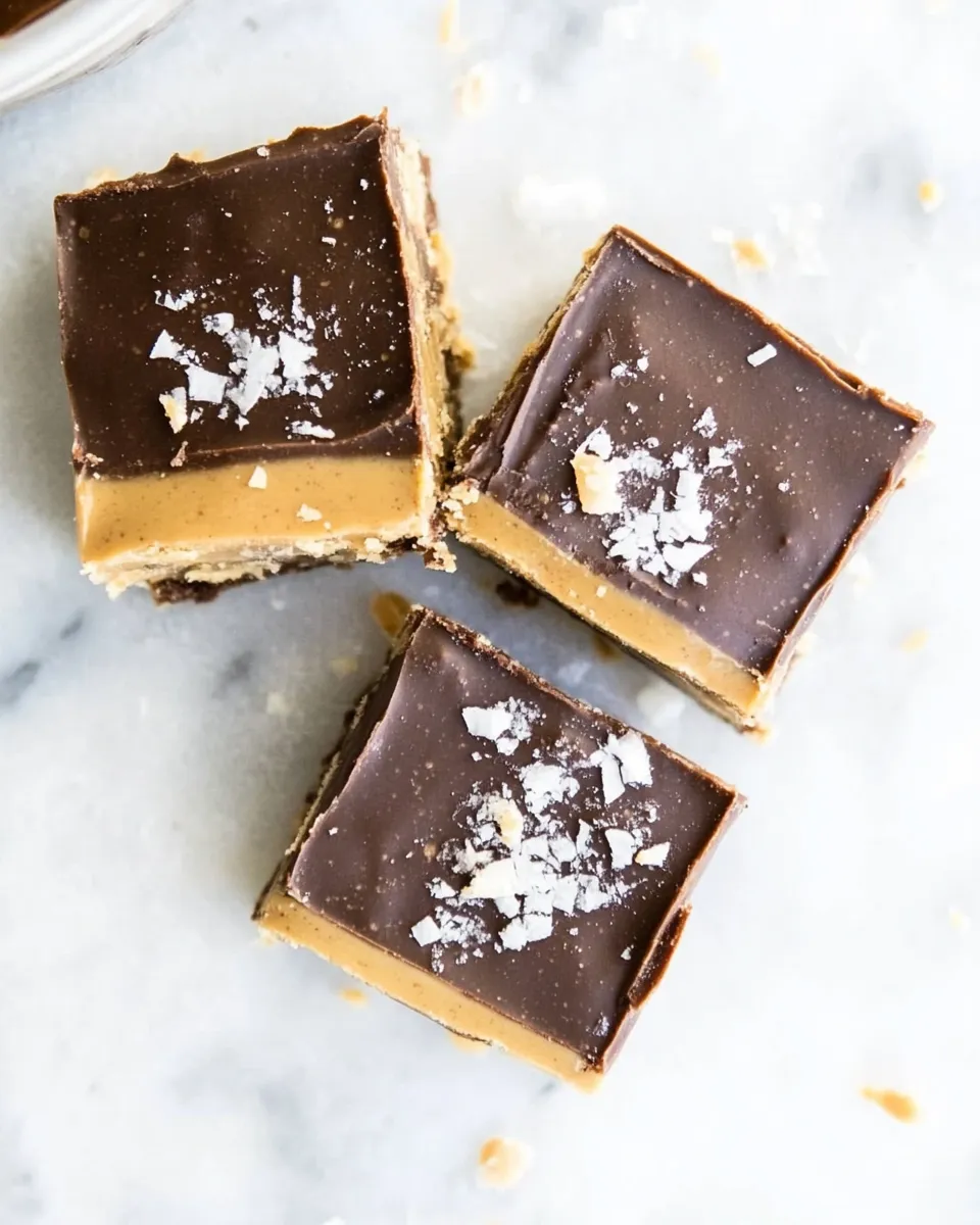 Healthy Keto No-Bake Peanut Butter Bars recipe photo
