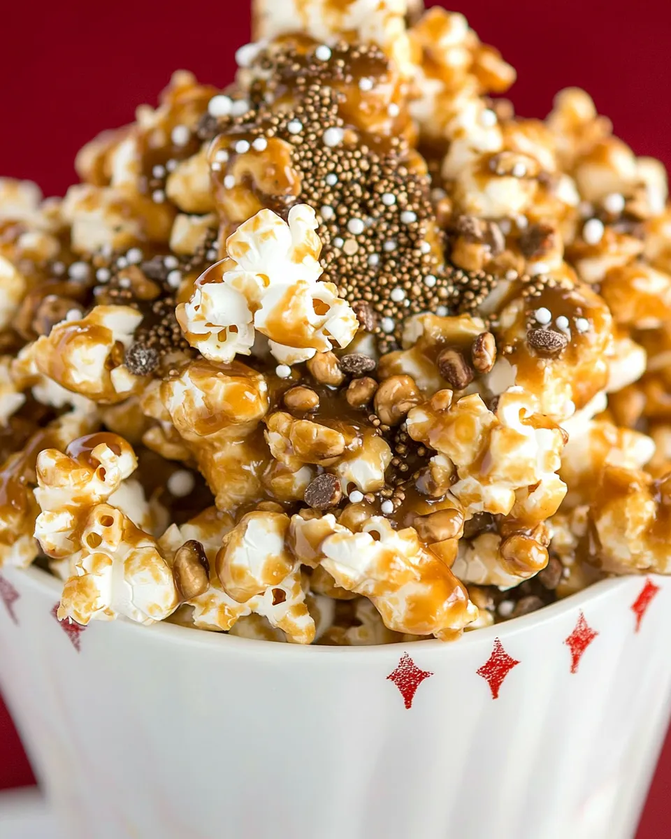 Savory Kettle Chip Caramel Popcorn shot