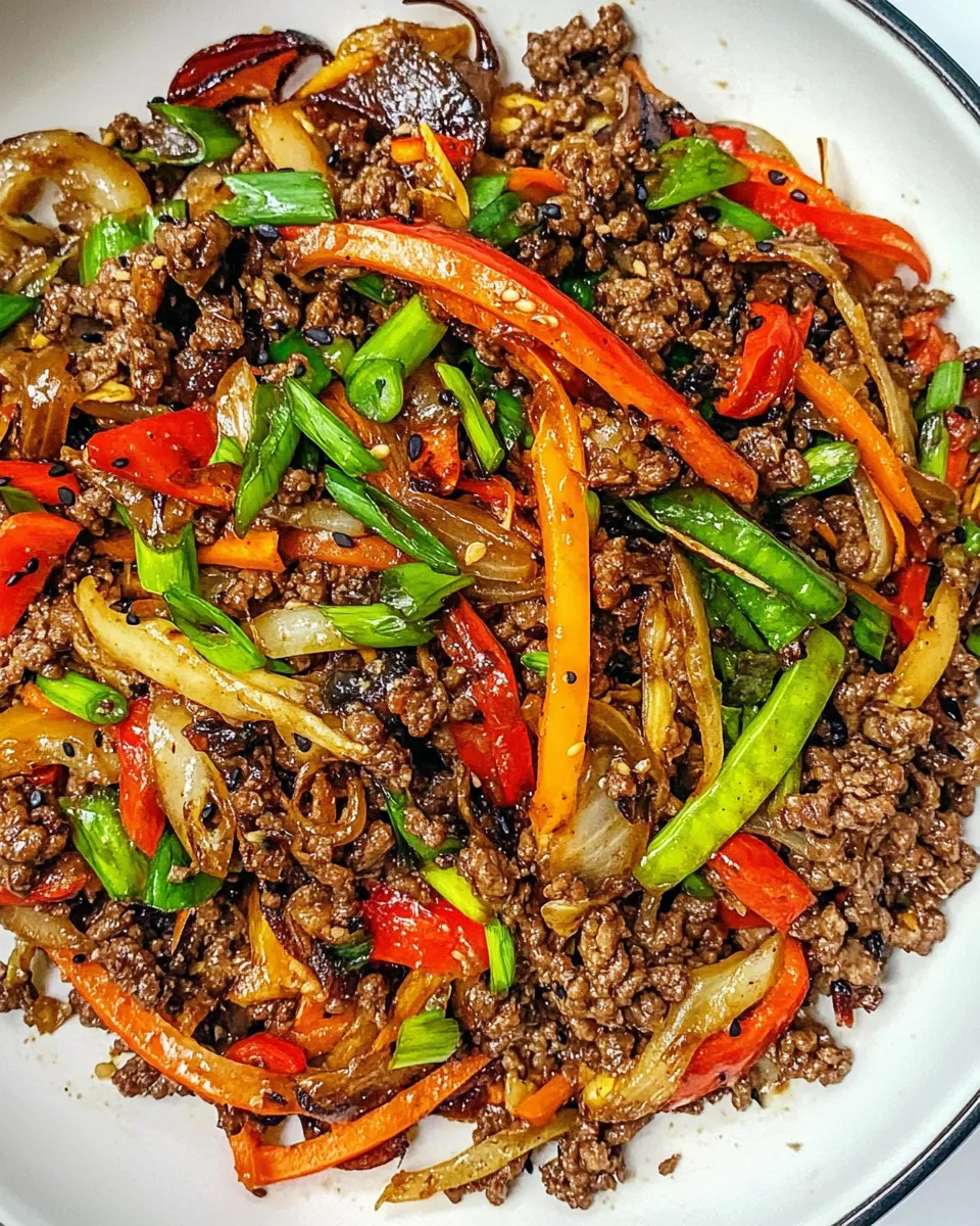 Easy Korean Ground Beef Stir-Fry photo
