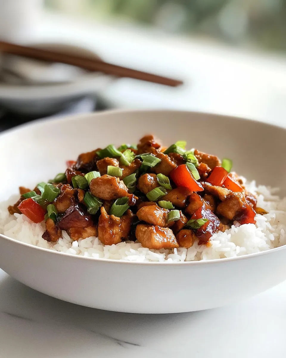 Easy Kung Pao Chicken (Family Favorite!) dish photo