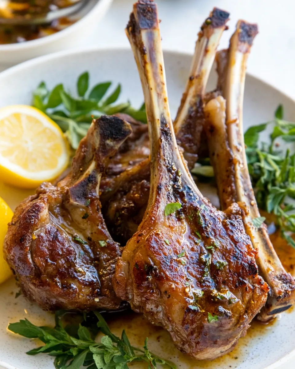 Best Lamb Chop Marinade shot