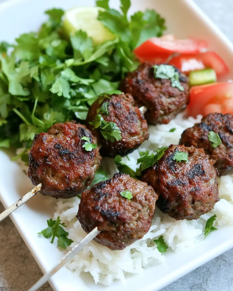Delicious Lamb Kofta shot