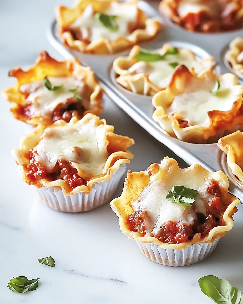 Homemade Lasagna Cupcakes photo