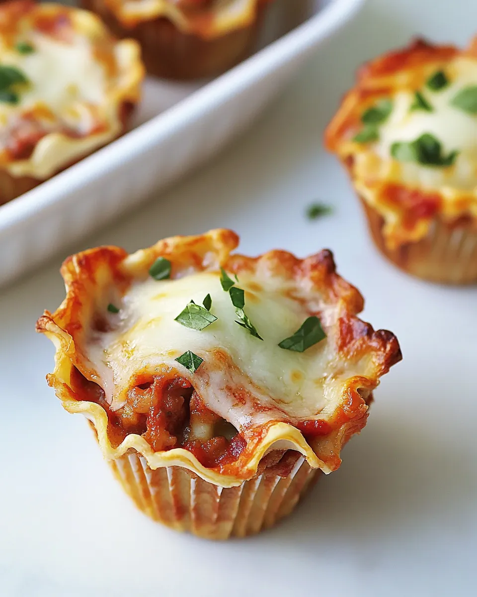 Classic Lasagna Cupcakes image