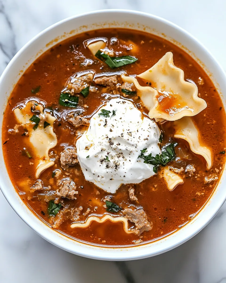 Delicious Lasagna Soup Recipe dish photo