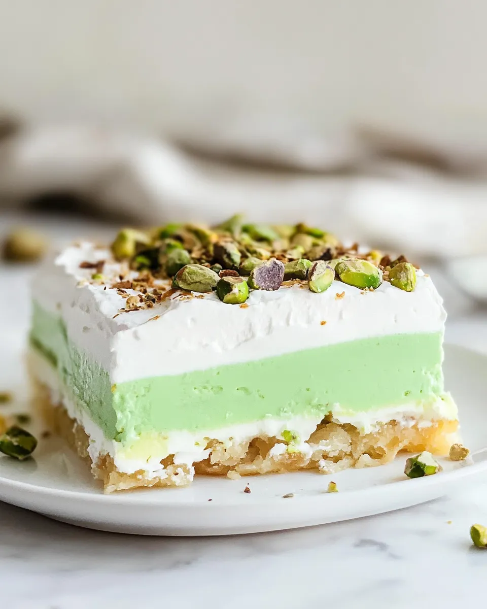 Classic Layered Pistachio Dessert image