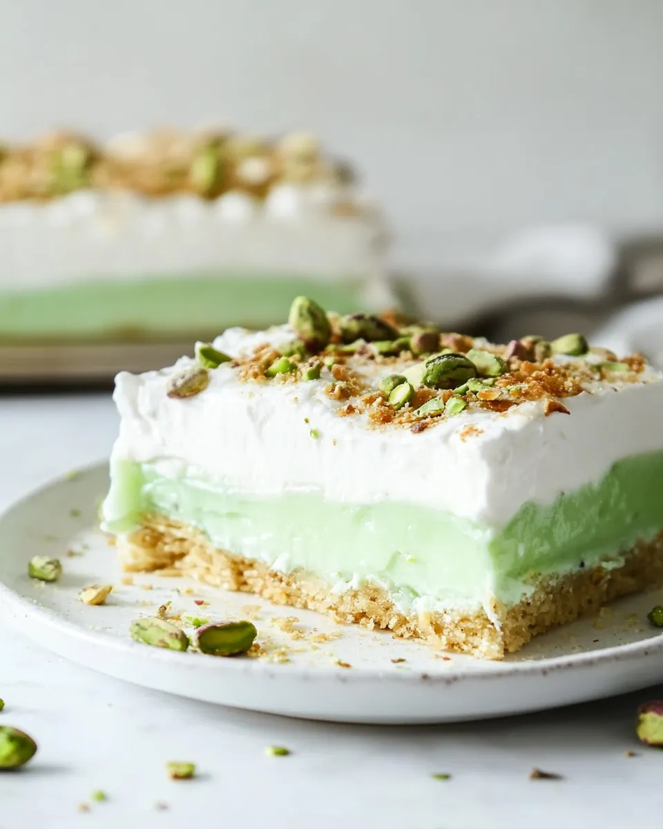 Delicious Layered Pistachio Dessert shot