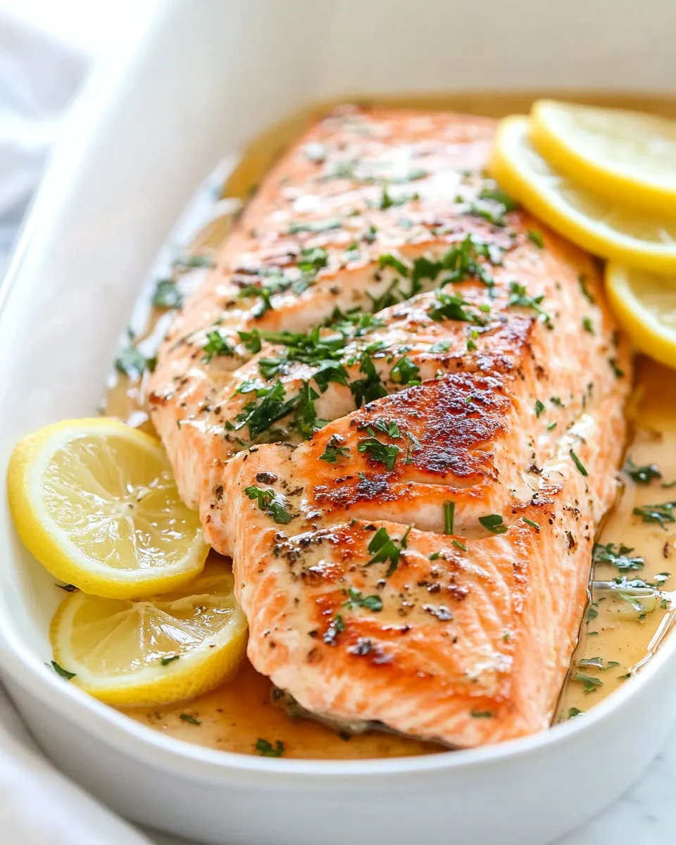 Homemade Lemon Butter Baked Salmon photo