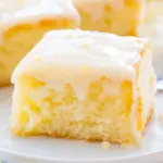 Homemade Lemon Buttermilk Cake with Lemon Glaze photo