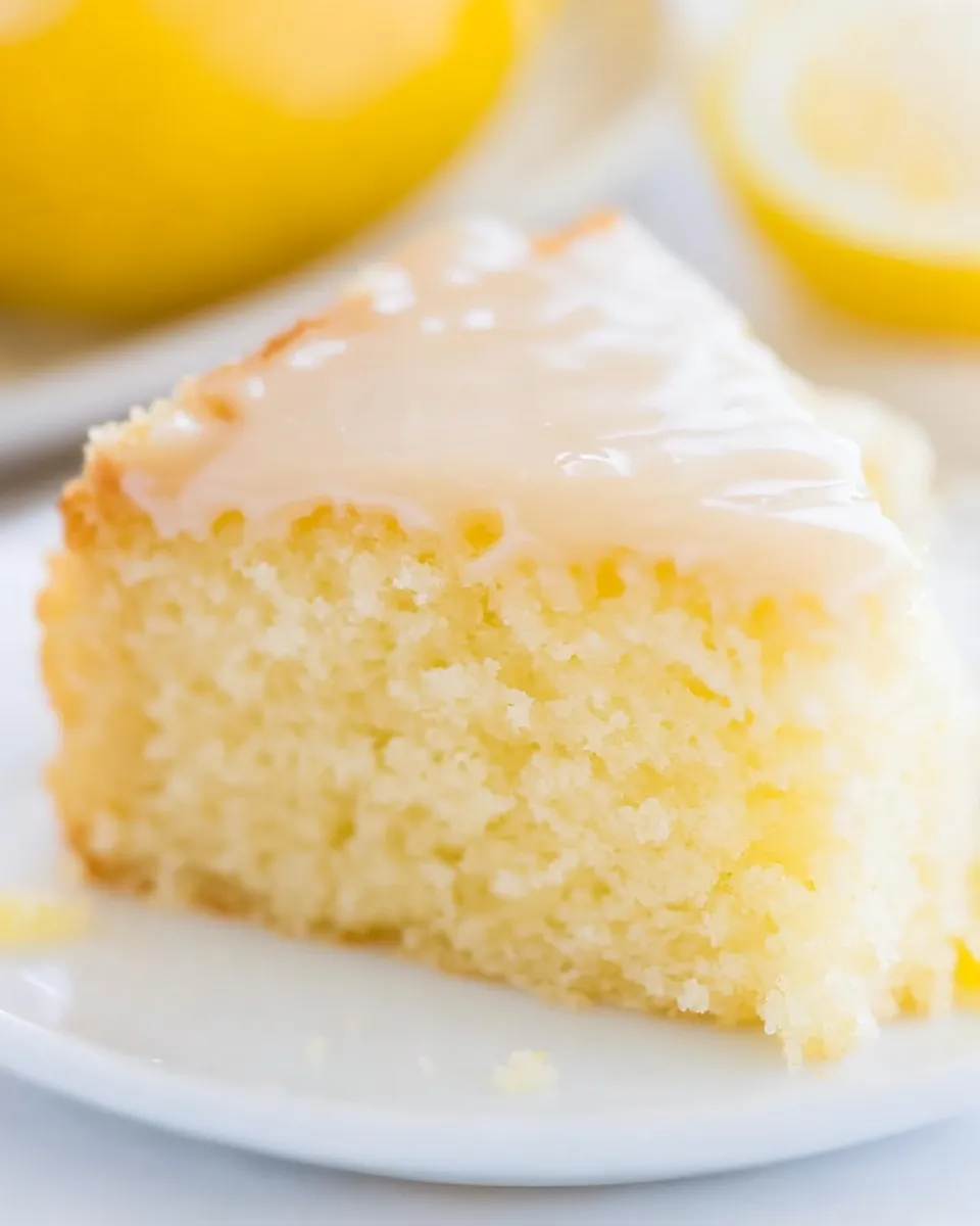 Classic Lemon Buttermilk Cake with Lemon Glaze recipe image