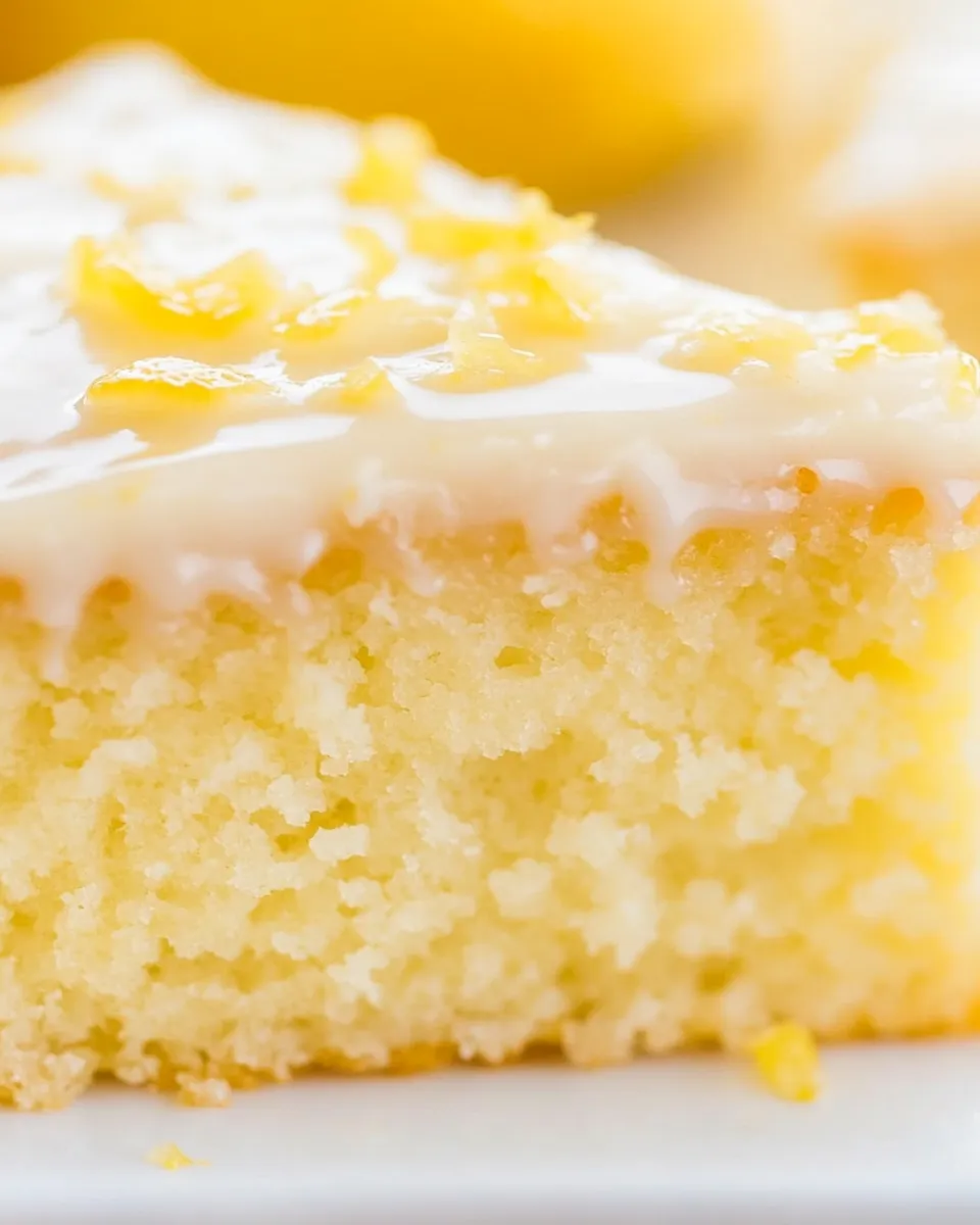 Easy Lemon Buttermilk Cake with Lemon Glaze dish photo