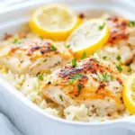 Homemade Lemon Chicken and Rice Casserole recipe photo