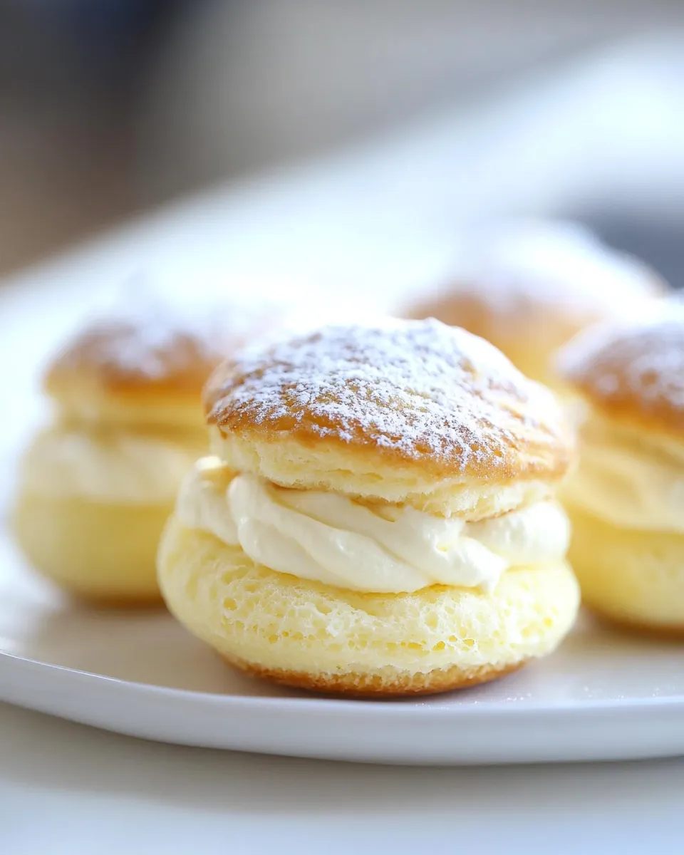 Homemade Lemon Cream Puffs photo