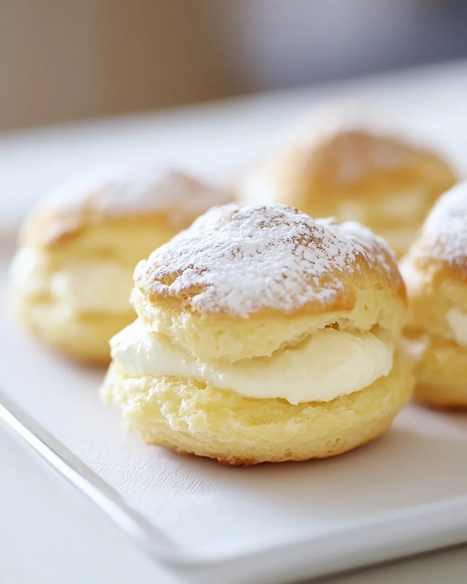 Delicious Lemon Cream Puffs shot