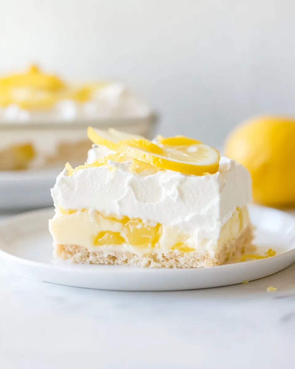Classic Lemon Lush Dessert image