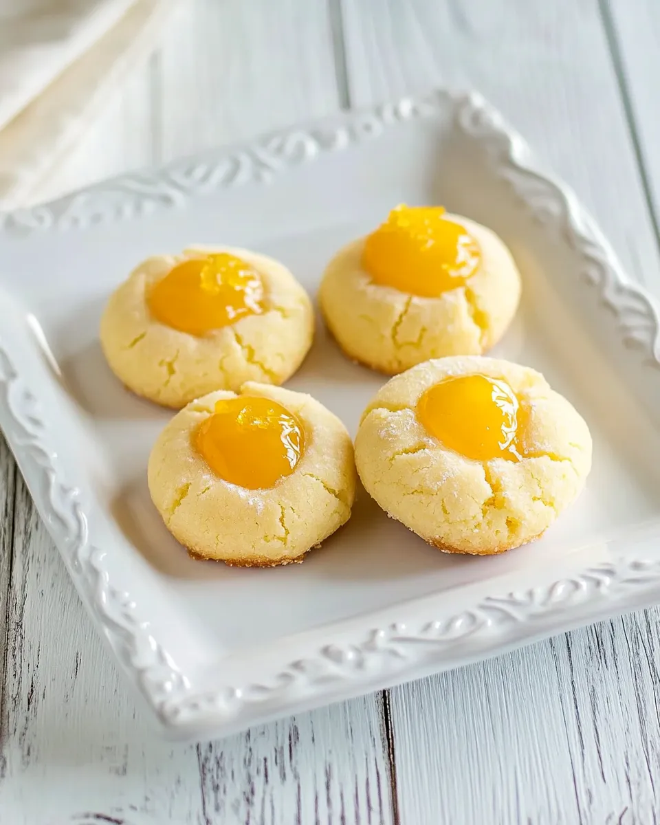 Classic Lemon Thumbprint Cookies image