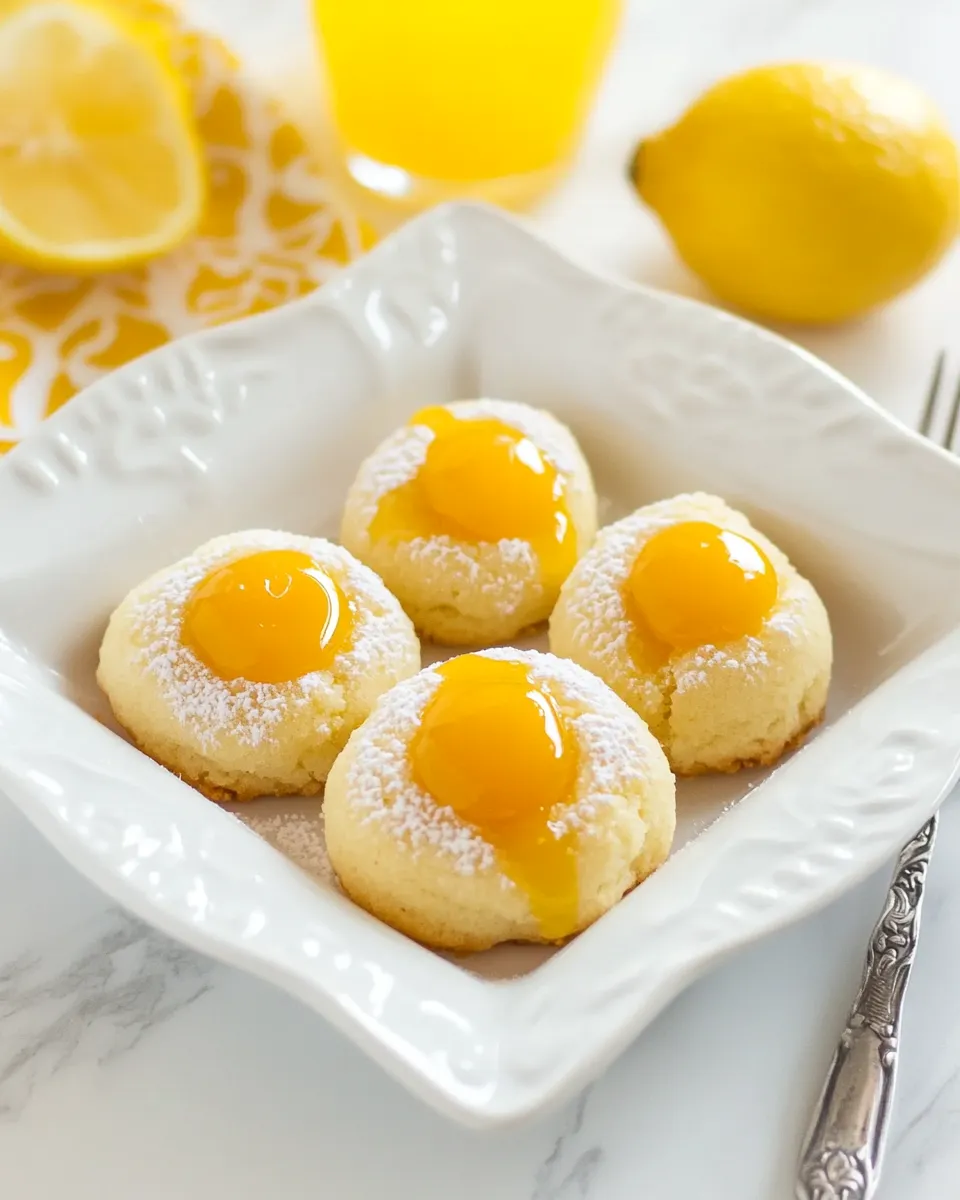 Delicious Lemon Thumbprint Cookies shot