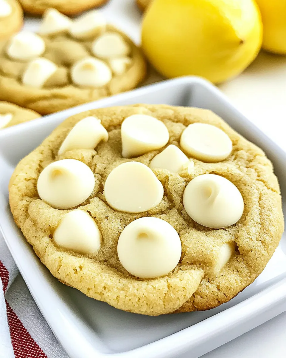 Classic Lemon White Chocolate Chip Cookies image