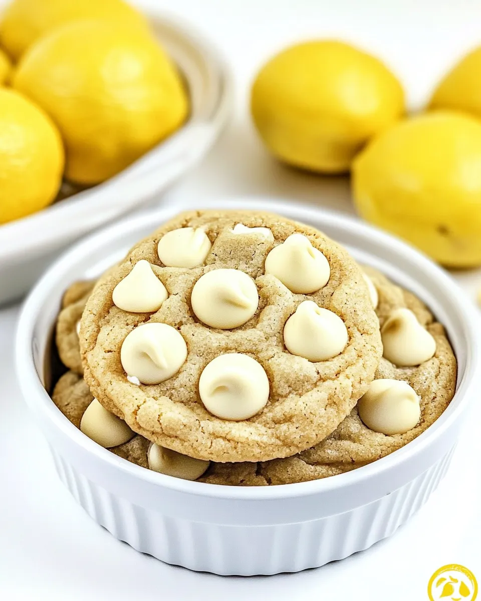 Easy Lemon White Chocolate Chip Cookies recipe photo