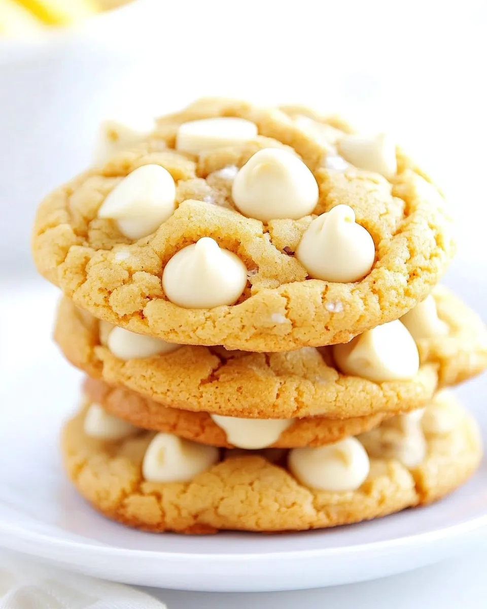 Homemade Lemon White Chocolate Chip Cookies Recipe photo