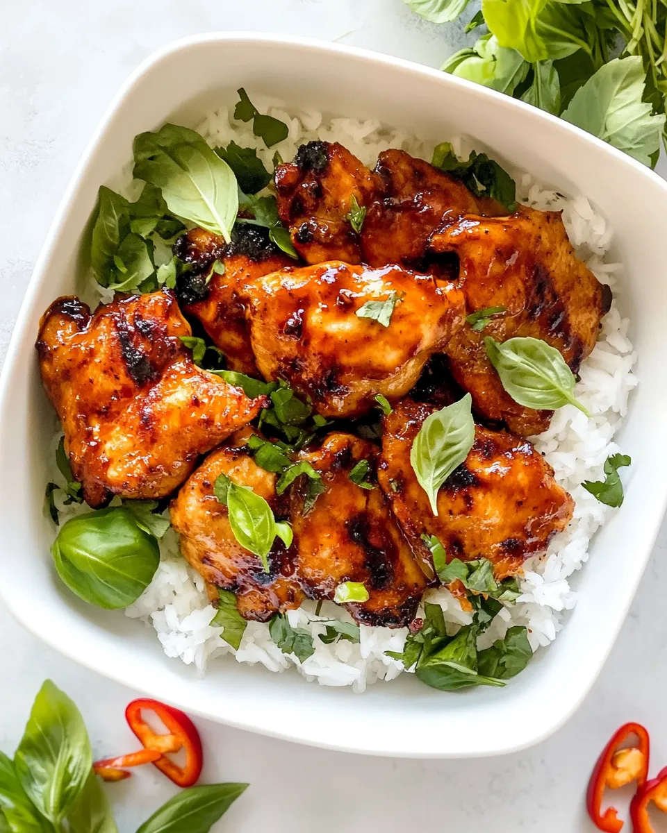 Delicious Lemongrass Chicken shot