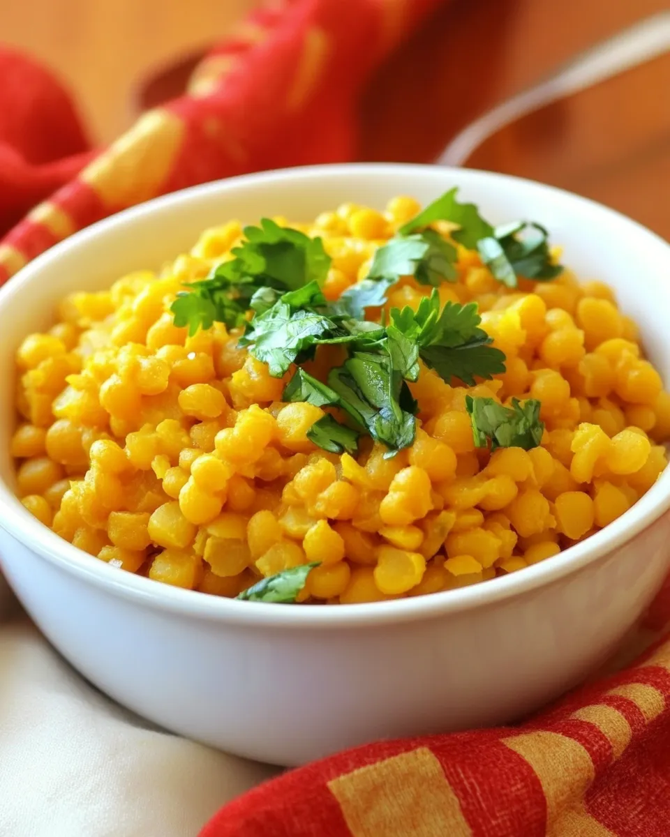 Delicious Lemony Yellow Split Pea Recipe shot