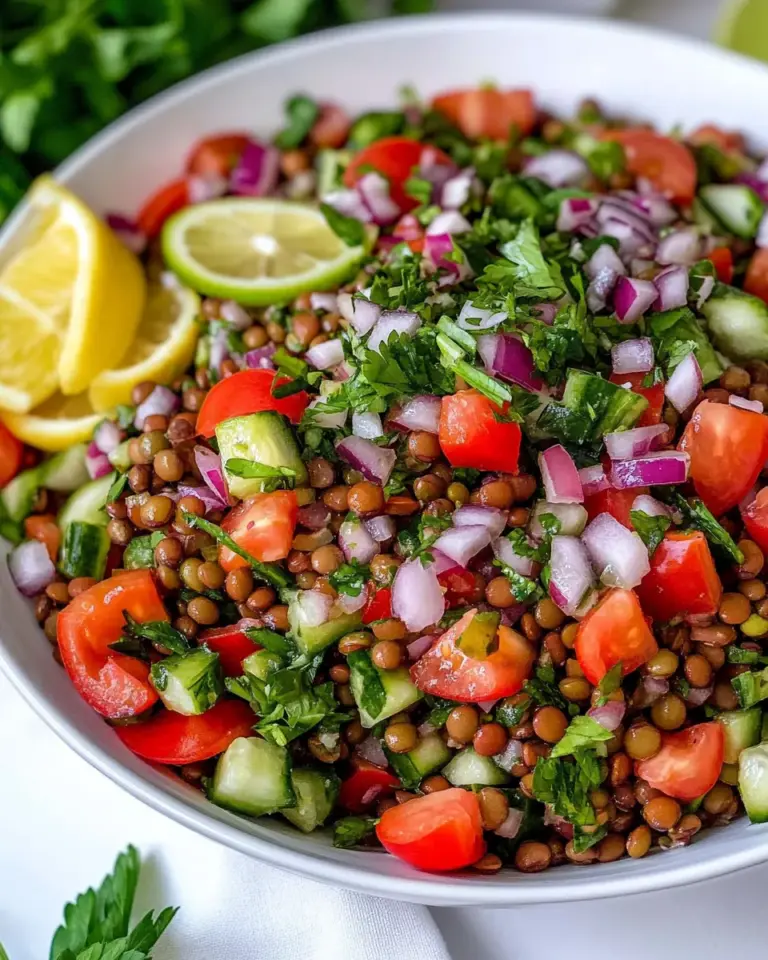 Homemade Lentil Tabbouleh photo