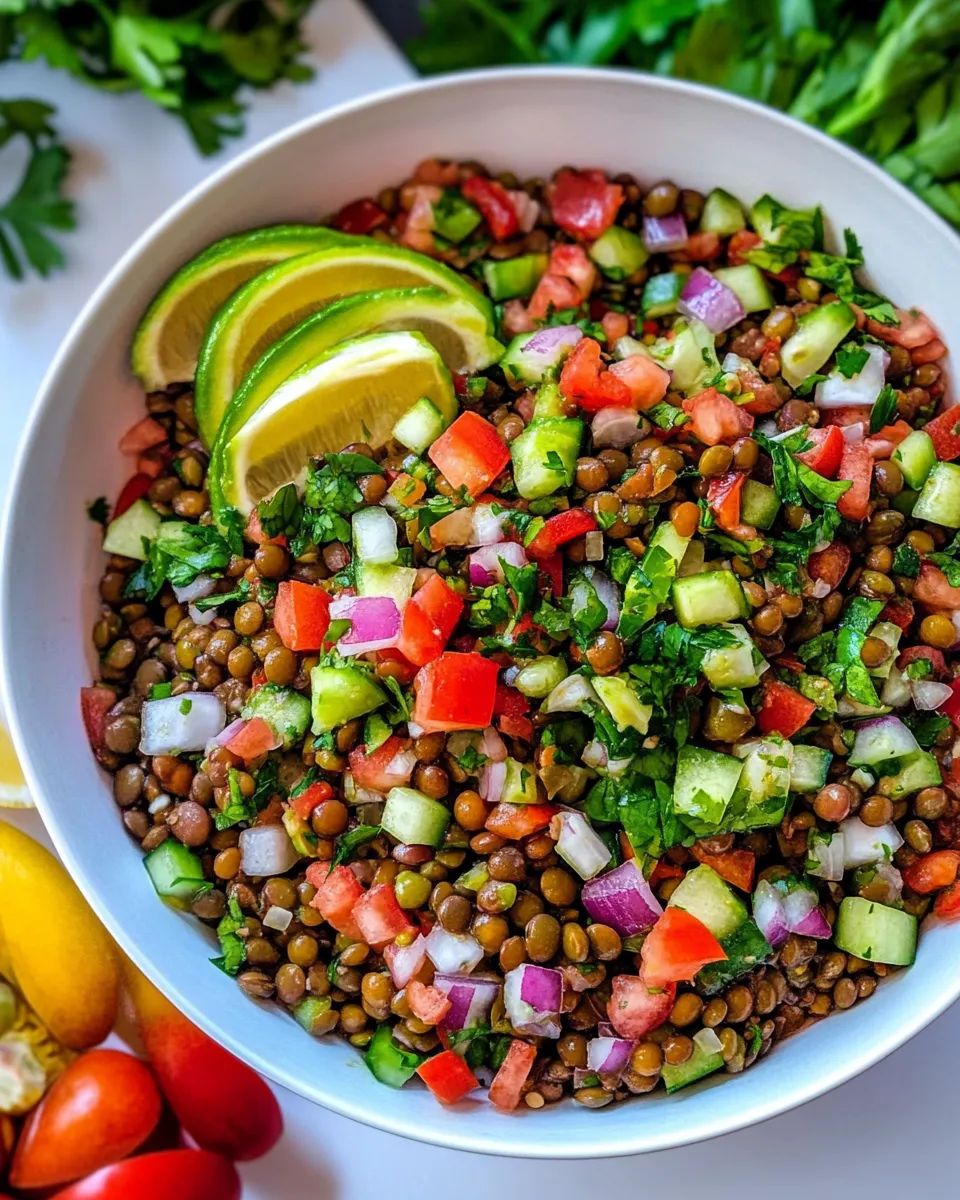 Delicious Lentil Tabbouleh dish photo