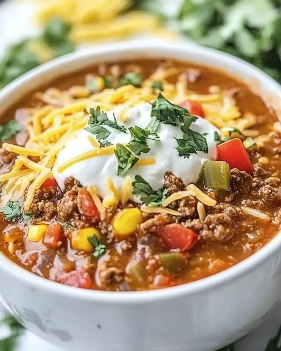 Classic Loaded Beef Enchilada Soup image