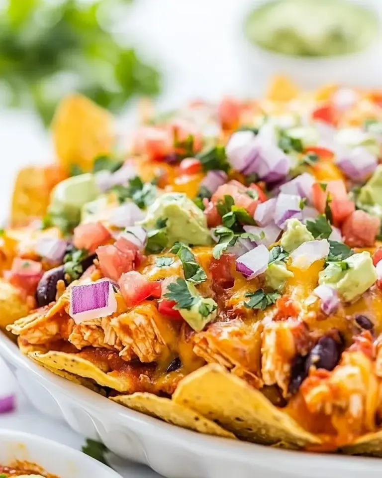 Easy Loaded Chicken Enchilada Nachos photo