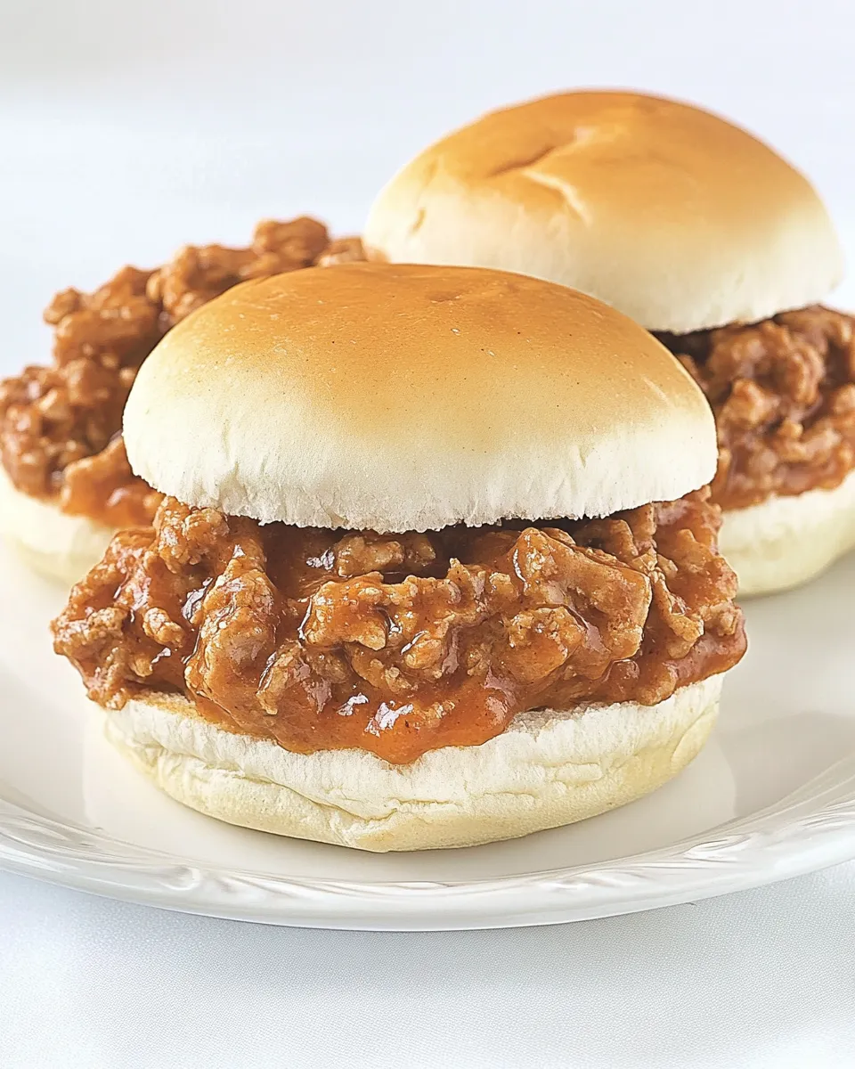 Delicious Loose Meat Sandwich shot