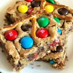 Homemade M&M Pretzel Blondies photo