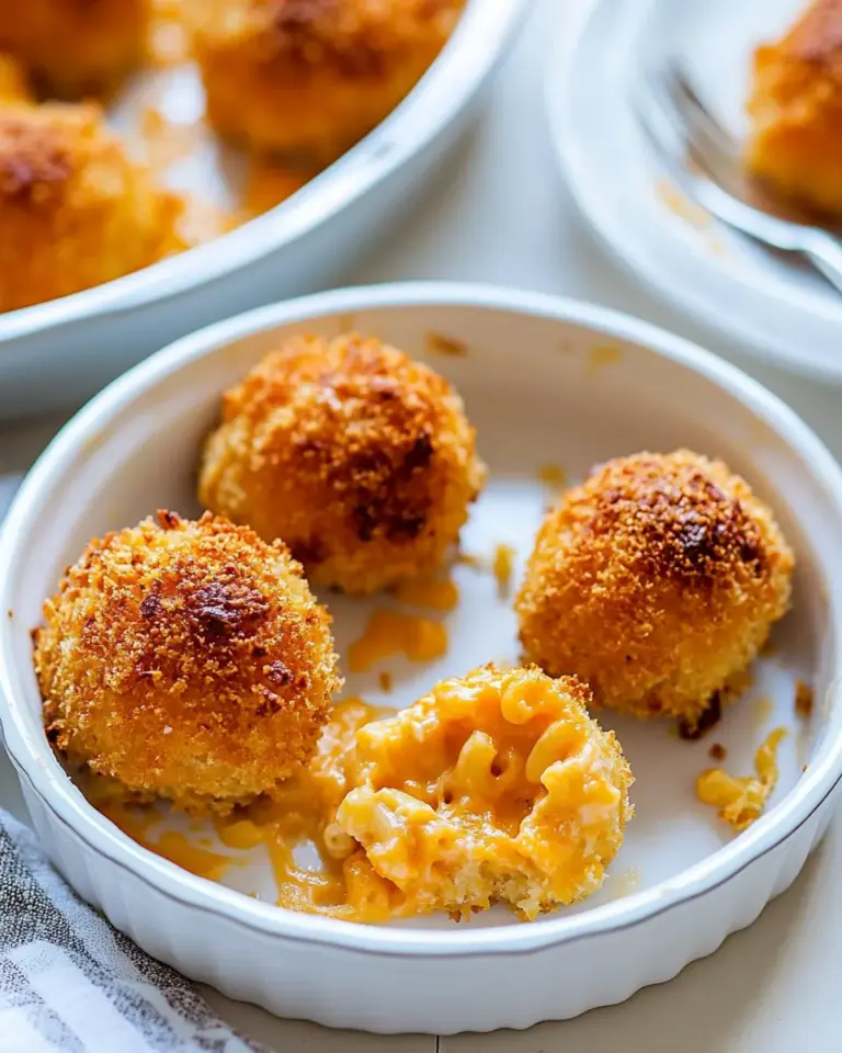 Homemade Macaroni and Cheese Baked Cheese Balls recipe photo