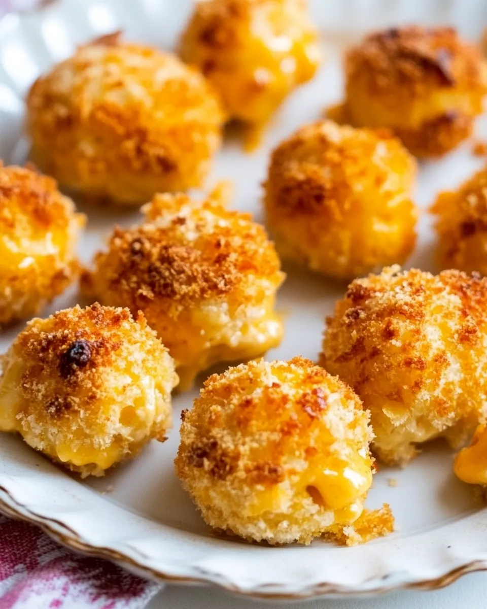 Classic Macaroni and Cheese Baked Cheese Balls dish photo