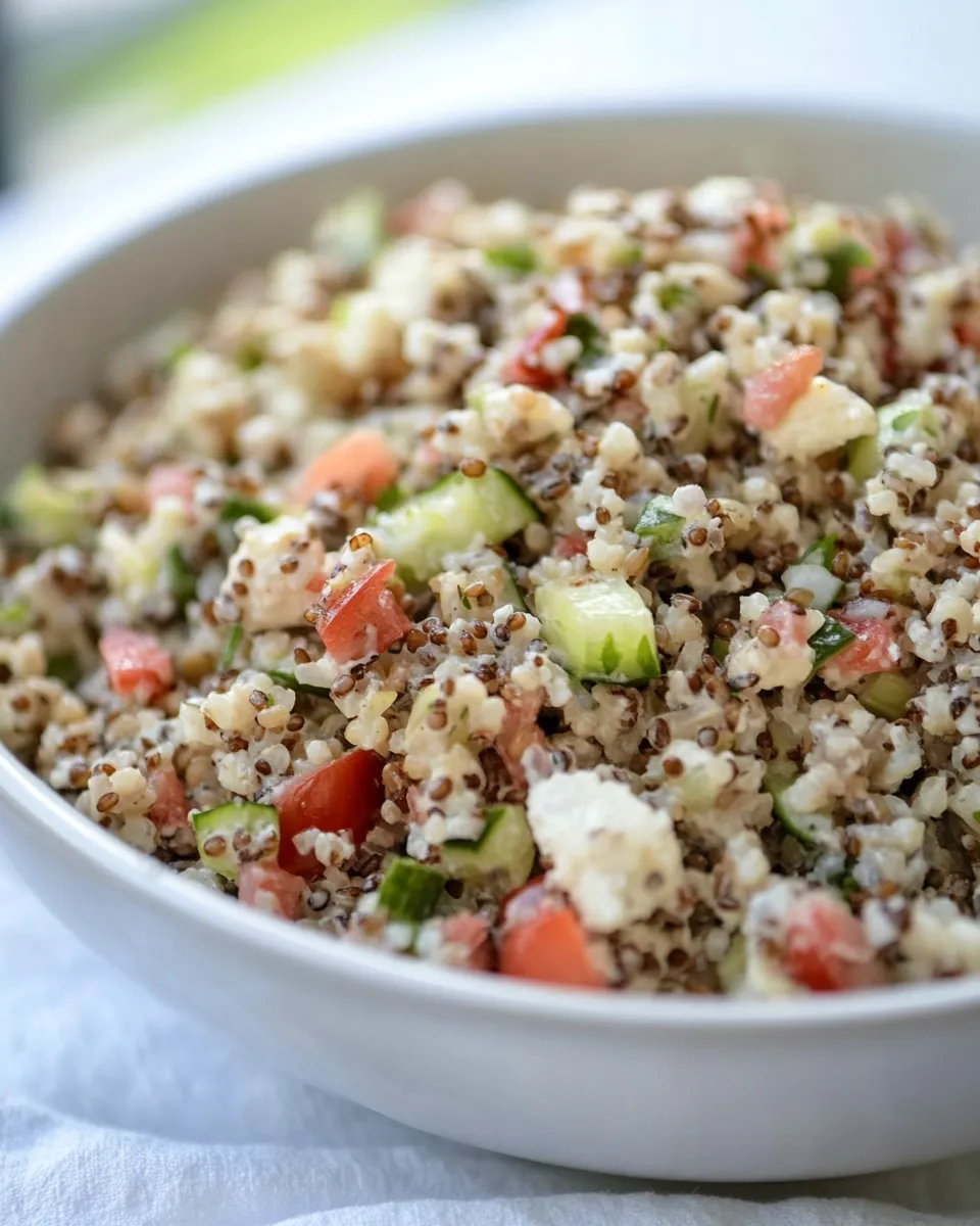 Delicious Macro Friendly Grain Salad shot