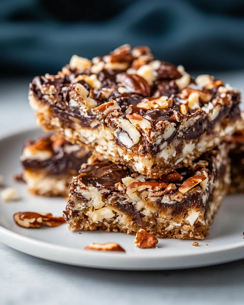 Delicious Magic Bars (only 6 ingredients!) shot