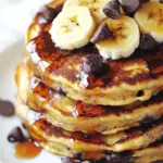 Homemade Malted Chocolate Chip Banana Pancakes photo