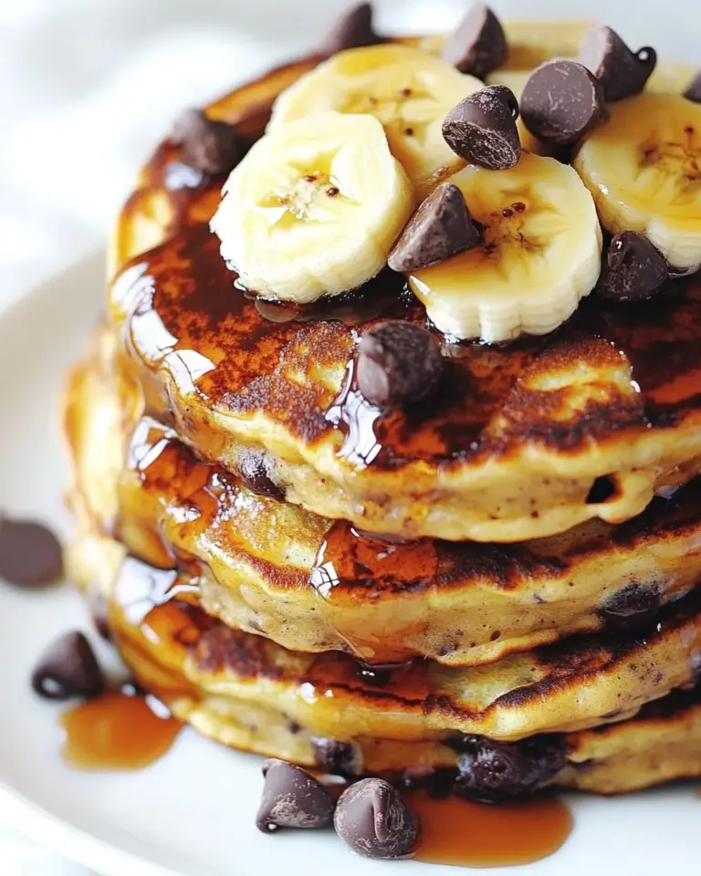 Homemade Malted Chocolate Chip Banana Pancakes photo