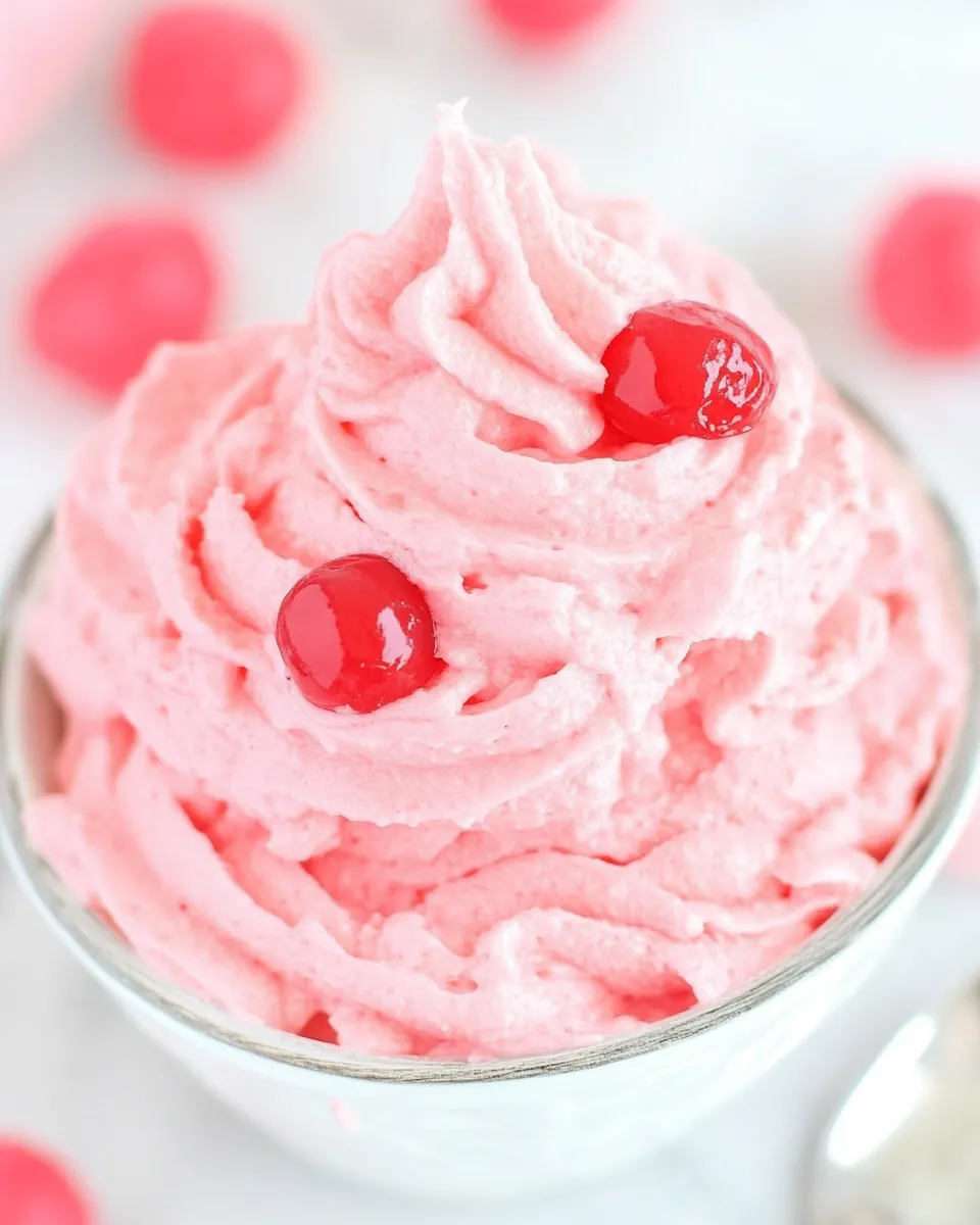 Easy Maraschino Cherry Frosting recipe photo