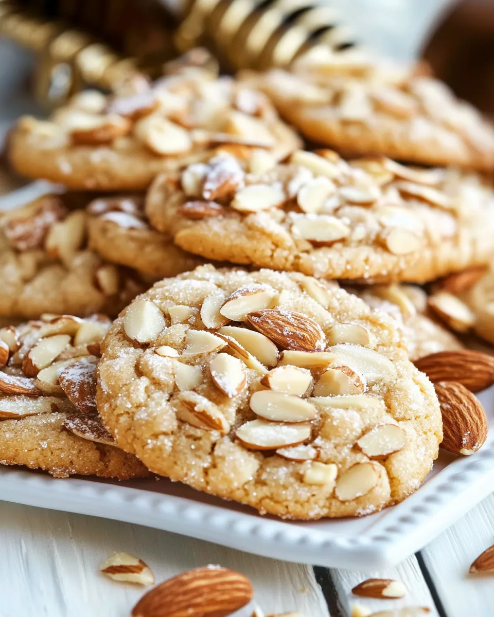 Delicious Marzipan-Stuffed Almond Sugar Cookies dish photo