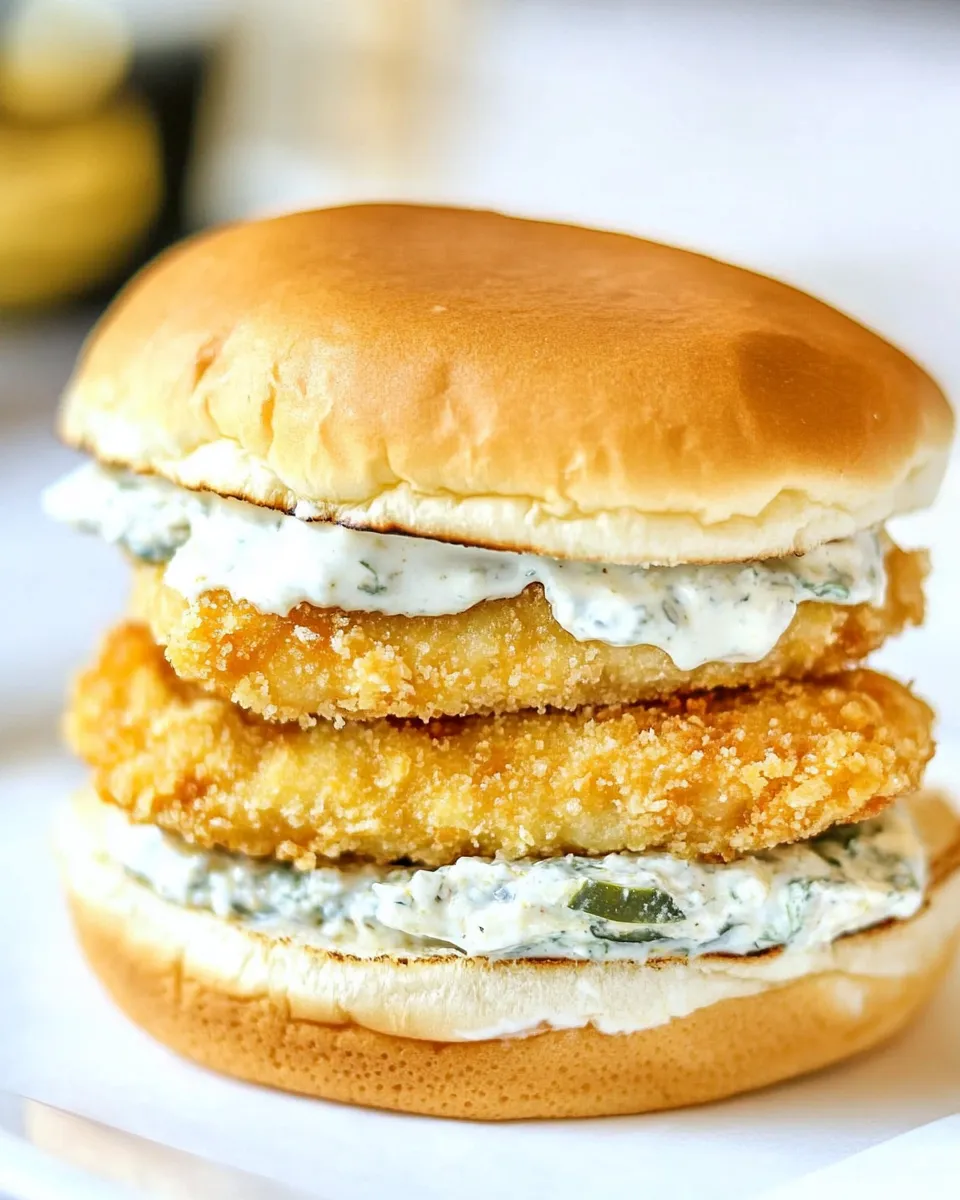 Classic McDonalds Fish Sandwich Copycat image