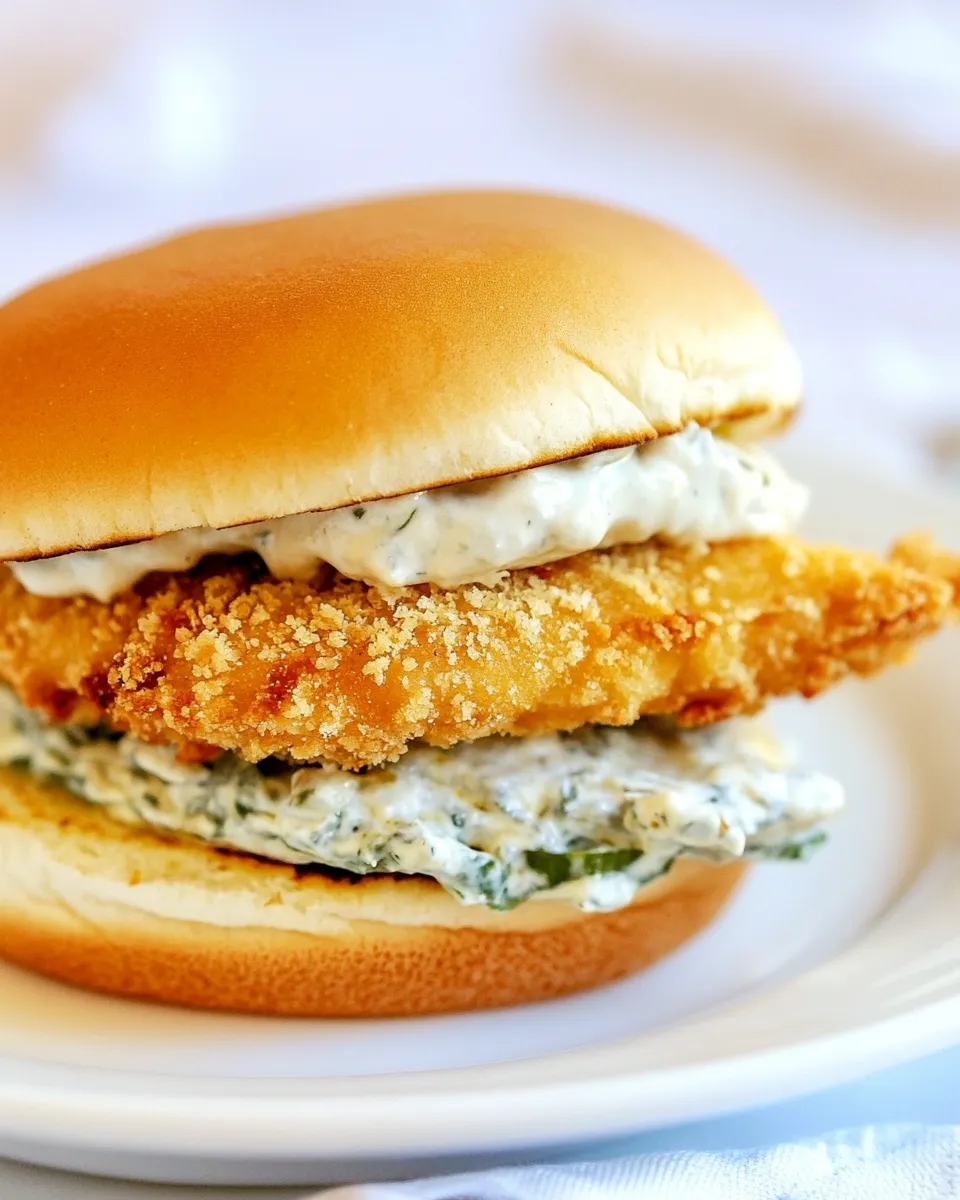 Delicious McDonalds Fish Sandwich Copycat shot