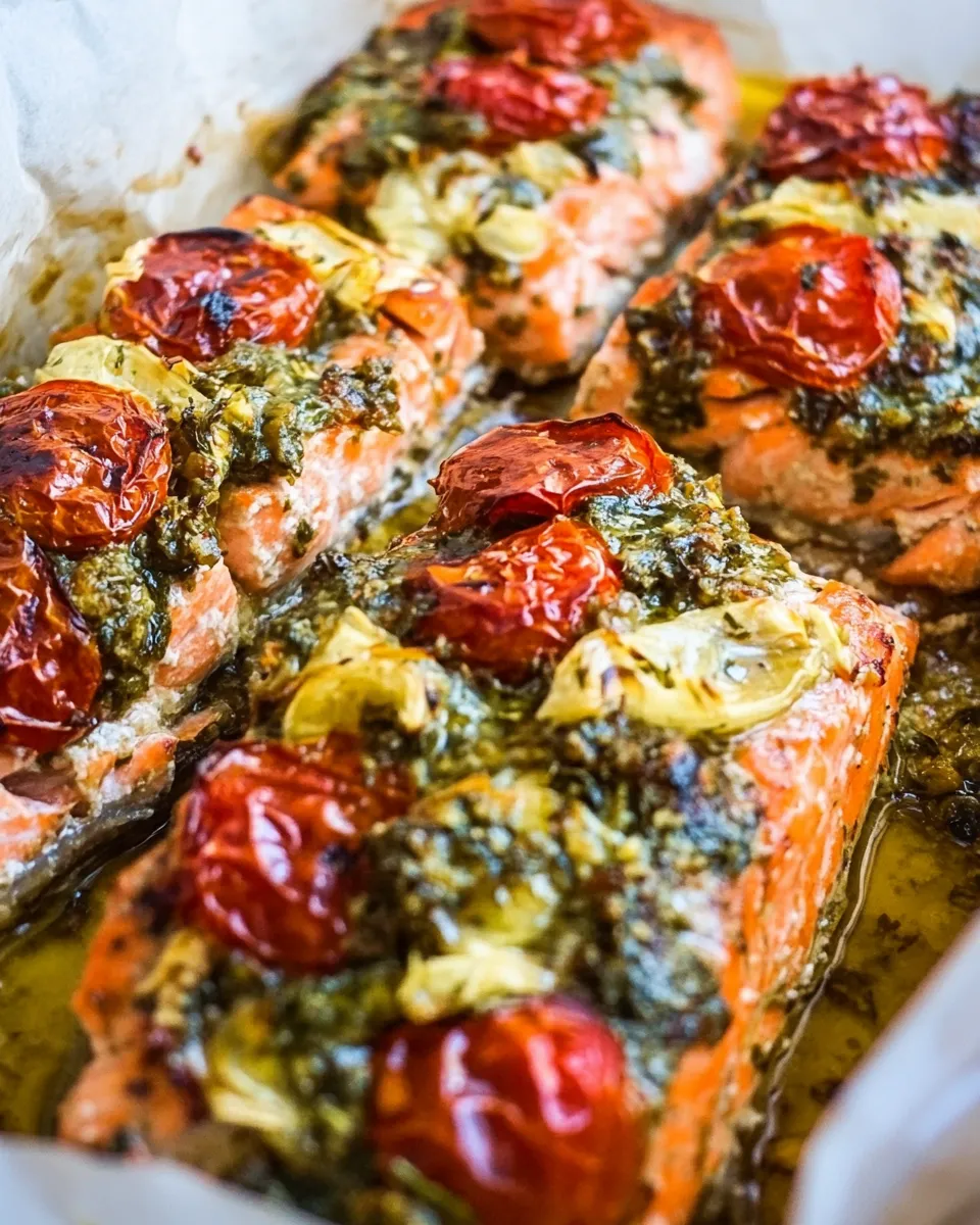 Quick Mediterranean Salmon in Parchment Paper dish photo