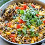 Homemade Mexican Beef and Rice Skillet photo
