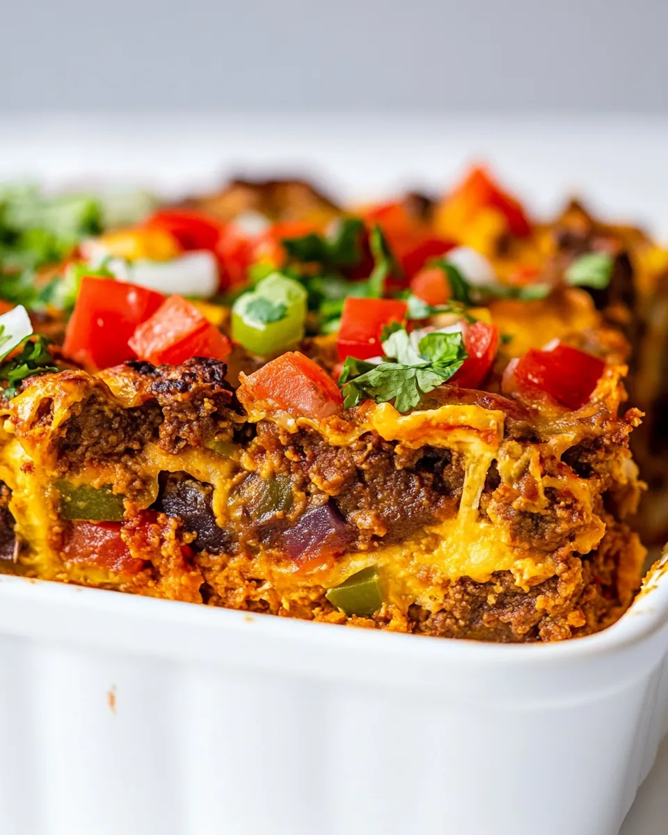 Delicious Mexican Breakfast Casserole shot