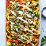 Homemade Mexican Mini Bell Pepper Nachos photo